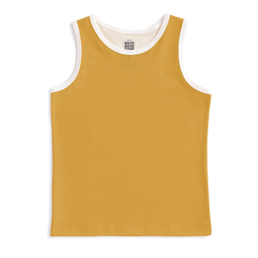 Winter Water Factory Tank Top, Solid Ochre